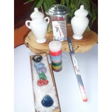 Imagem de Kit Baralho Zé Pelintra ritual Sagrado Mandala Pedras Turibulo Incenso