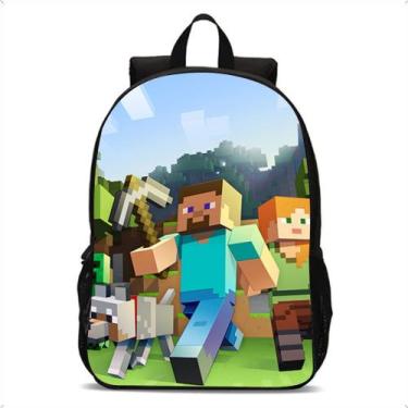 Imagem de Mochila Infantil Escola Game Minecraft De Costas Lançamento - Broome, 