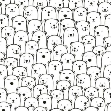 Imagem de Papel de Parede Vinílico Autoadesivo Lavável Ilustração Infantil Bebê 