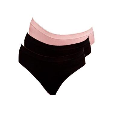 Imagem de Kit com 3 Calcinhas Biquíni Hope S38020 Colorido, Bege, EG