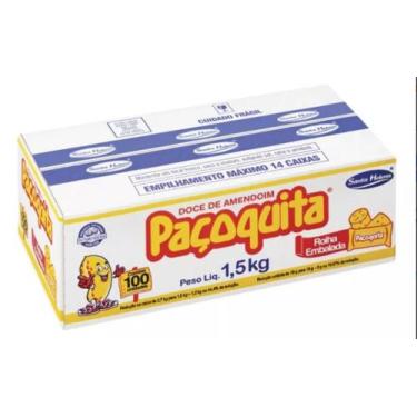 Imagem de Paçoca Pacoquita Rolha Embrulhada 100un Sta Helena Amendoim - PAÇOQUIT