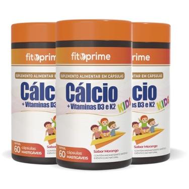 Imagem de Kit 3x Cálcio + Vitaminas D3 e K2 Criança Cápsulas Mastigáveis
