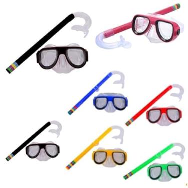 Imagem de Kit Snorkel Infantil + Óculos Máscara Para Mergulho Natação