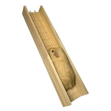 Imagem de Ponte de gaiola de porquinho-da-índia, rampa de escada de madeira para animais pequenos, acessórios para gaiola de porquinho-da-índia, ponte para porquinhos-da-índia, furões, hamsters (60 cm/23,6 pol)