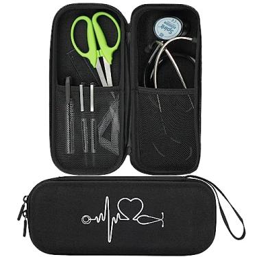 Imagem de CDBXPRG Estojo de Estetoscópio para 3M Littmann Classic Iii, Bolsa de Estetoscópio para Leve Ii Se, Cardiologia Iv, Quarto Extra para Acessórios de Médico e Enfermeira Preto