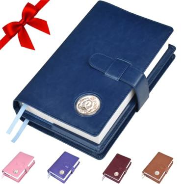 Imagem de Capa de livro grande AA dupla e 12 passos e 12 tradições | Porta-medalhão | por Galileo | Presente perfeito | Anônimos dos Alcoólicos, Plain/Coin Pocket/Navy Blue