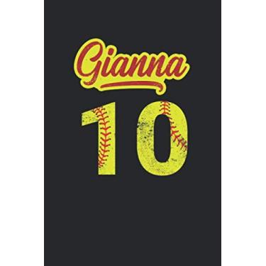 Imagem de Gianna 10: Softball Grid/Graph Paper Notebook for Catcher/Pitcher Girls Training Journal at Sports, High School, College, University