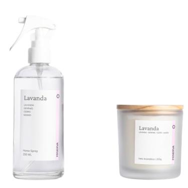 Imagem de MINERVA - Kit Combo Vela Aromática 200g e Home Spray Aromatizador de Ambientes 250ml (Lavanda)
