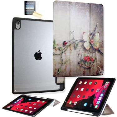 Imagem de JYtrend Capa à prova de choque para iPad A16 de 11 polegadas de 11ª geração/para iPad de 10ª geração (11 polegadas), capa inteligente com suporte transparente para A3354, A3355, A3356, A2696, A2757,