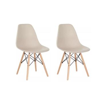 Imagem de Conjunto 2 Cadeiras Eames Eiffel Dkr Movescan Nude