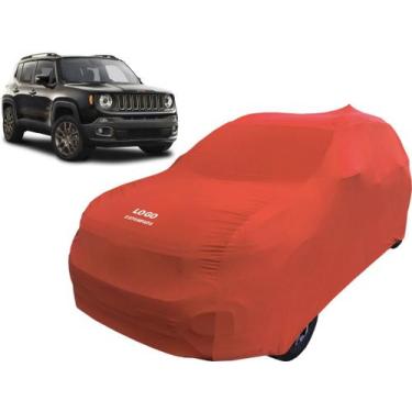 Imagem de Capa Automotiva Para Jeep Renegade Tecido Helanca Lycra - Mz, Vermelha