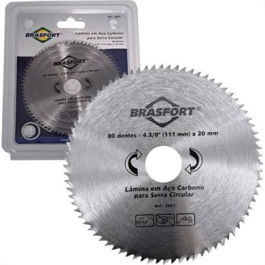 Imagem de Serra Circular Aco Carbono Brasfort 4.3/8''X80 Dentes - BRASFORT / BRA