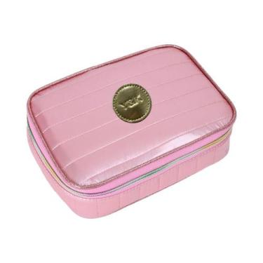 Imagem de Estojo Box Feminino Juvenil Grande Metalizado Fast Bag - Web Bolsas, R