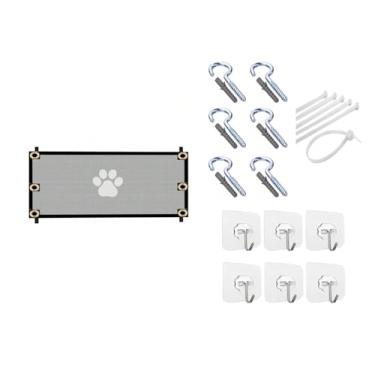 Imagem de Grade tela de proteção cachorro, gato, pet, bebê, crianças 90cm a 3,00 metros (1,20 metro (sem ziper) cor preto)