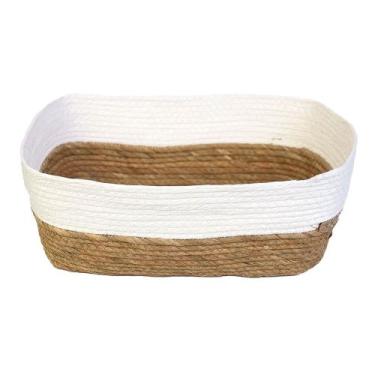 Imagem de Cesto Organizador Branco Multiuso Fibra Natural - Paramount Plasticos