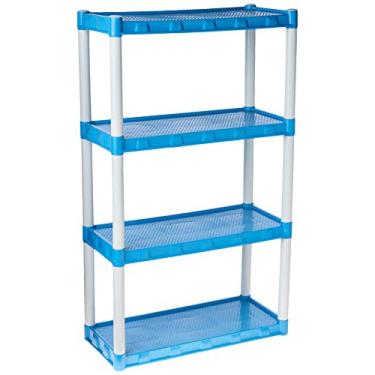 Imagem de Estante Modular Plastica, 4 Prateleiras Agraplast, Azul Cod 917