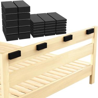 Imagem de NiHome 28Pcs Eva Anti-Slip Furniture Pads Para Cama, Sofá, Armário, Cadeira, Fácil Instalação Bed Frame Stoppers Para Sono Tranquilo E Estável, Proteção Duradoura Contra Danos À Parede E Deslizamen