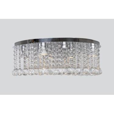 Imagem de Lustre Pláfon Em Alto Brilho Para Sala De Estar Vai Montado - LUZ DECO