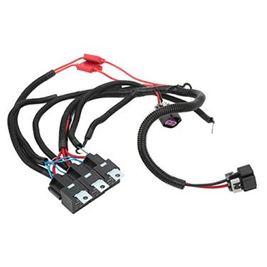 Imagem de GRCFUMO Chicote de fiação de ventilador elétrico duplo, Chicote de fiação de atualização de ventilador elétrico duplo de controle ECU, Kit de chicote de fiação de atualização de