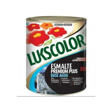 Imagem de TINTA ESMALTE BASE DÁGUA 900ml - Preto Brilhante - Luckscolor
