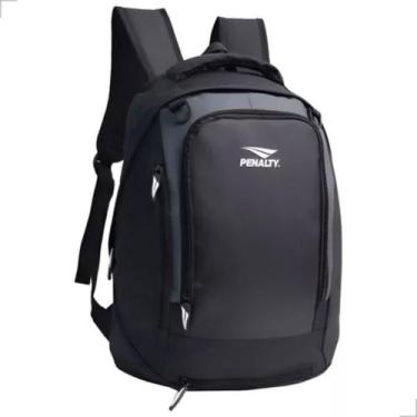 Imagem de Mochila Penalty com Porta Bola Penalty 120 Preta Cinza