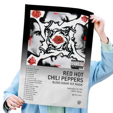 Imagem de Poster Autoadesivo 40x60cm Álbum Blood Sugar Sex Magik, Poster de Rock, Spotify