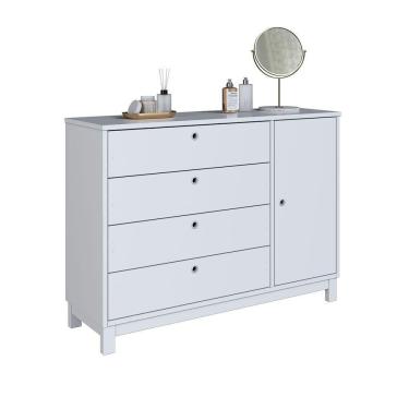 Imagem de Cômoda Lucy De Madeira Maciça Branco