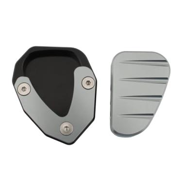 Imagem de oshhni Brace lateral Tripé Metal de kit de almofada largo com peças de reparo de chaves Acessório de modificação para 150m 150d Conjunto simples, Cinza Prateado