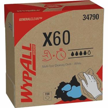 Imagem de WypAll 34790CT X60 limpadores, caixa pop-up, branco 126/caixa