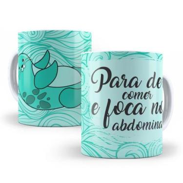 Imagem de Caneca de Cerâmica 325ml Foca Focada - Mecolour