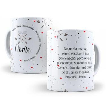 Imagem de Caneca de Cerâmica Branca Personalizada 325ml Tema Crisma - Mecolour