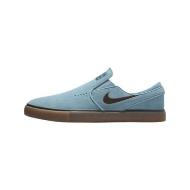 Imagem de Nike SB Janoski+ Tênis de skate slip (FN5893-400, jeans turquesa/jeans turquesa/marrom claro/Ca), Denim Turquesa/Denim Turquesa/Goma Marrom Claro/Ca, 41