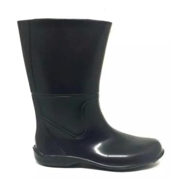 Imagem de Bota Feminina e Masculina Plastica Estilo Galocha Para Dias Chuvosos Para Limpeza Faxina Antiderrapante Super Leve (PRETO, BR, Adulto, Numérico, 38)