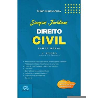 Imagem de Direito Civil - Sinopses Jurídicas - Parte Geral - 2024