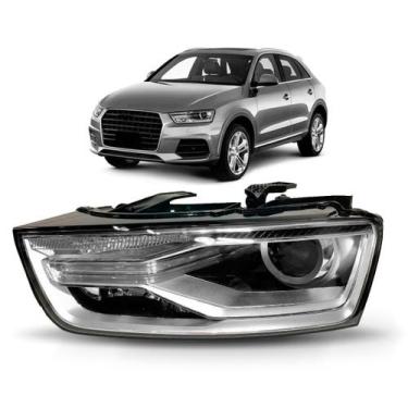 Imagem de Farol para Audi Q3 2015 A 2019 Elétrico C/ Xênon - DEPO, Esquerdo