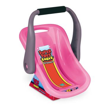 Imagem de Bebê Conforto p/ Boneca Acessório Bebê Reborn Rosa - Super Toys