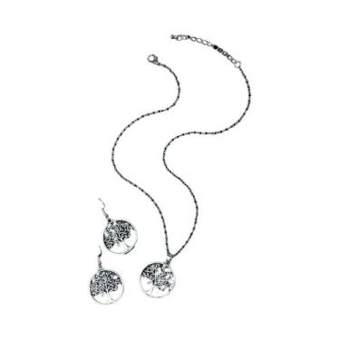 Imagem de Conjunto de Brincos e Colar com Pingente de Metal - Estilo Étnico, 231