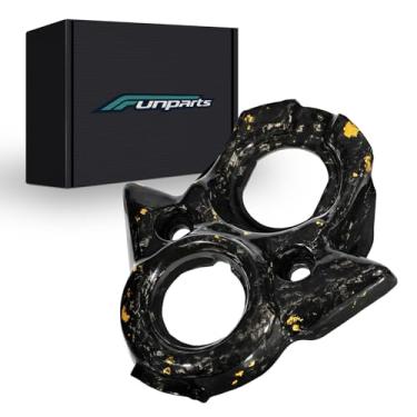 Imagem de Funparts Capa de interruptor de ignição de fibra de carbono para bicicleta suja elétrica Surron Sur Ron Light Bee X/S/LBX Segway X260 X160 com padrão dourado