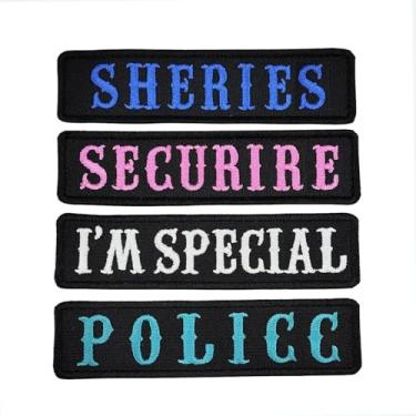 Imagem de Remendos de nome bordados, 2 peças de adesivos de nome personalizados, adesivos de motociclista personalizados para motoqueiro, mochilas costuradas, gancho, uniformes, chapéus, bagagem, acessórios DIY