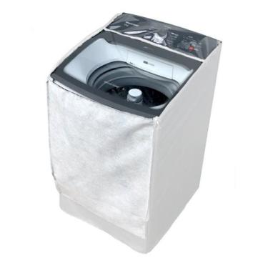 Imagem de Capa Maquina Lavar Brastemp 12kg BWK12A9 Zíper Transparente Branca - V