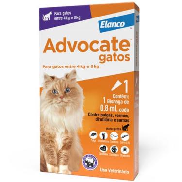 Imagem de Advocate Antipulgas Elanco para Gatos 4 a 8Kg 01 uni