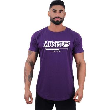 Imagem de Camiseta Longline MXD Muscles Please Wait Masculina-Masculino