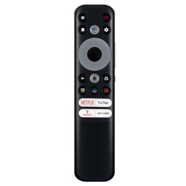 Imagem de RC902N FMR1 Controle remoto de voz de substituição compatível com TCL Google Smart TV e TCL Android Smat TV, substituição para TCL 55R646 65R646 55S546 65S546 75R646 65S446 Mini-LED QLED 4K UHD Smart