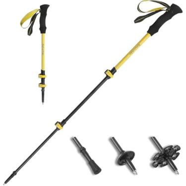Imagem de Bastões de caminhada Naturehike de fibra de carbono 3K - Bastões dobráveis e telescópicos de caminhada ultraleves de 3 seções para mulheres e homens, bastões de caminhada, viagem, mochilão