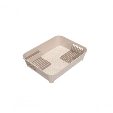 Imagem de Escorredor De Louças 14 Pratos Plástico Cor Areia Coast Linha Flora Coza Areia Coast