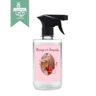 Imagem de Home Spray Aromatizador De Ambientes Cheiro Loja Famosas 500ml Morango