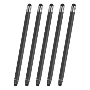 Imagem de PATIKIL 5 canetas Stylus para telas sensíveis ao toque, 2 em 1, de alta sensibilidade, caneta capacitiva para celular, tablet, laptop, dispositivo com tela sensível ao toque, preta