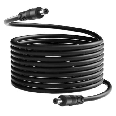 Imagem de GINTOOYUN Cabo De Extensão Dc 5,5 X 2,1 Mm Macho Para Macho, 16 Pés, 18Awg, Adaptador Energia Led, Cftv, Carro, Monitores, Etc. - 5 M