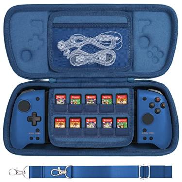 Imagem de Aenllosi Estojo Rígido De Viagem Para Controle Portátil Hori Nintendo Switch Split Pad Pro - Azul (Apenas Estojo)
