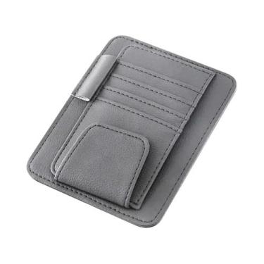 Imagem de Organizador De Viseira Solar Para Carro Com Vários Bolsos, Óculos De S